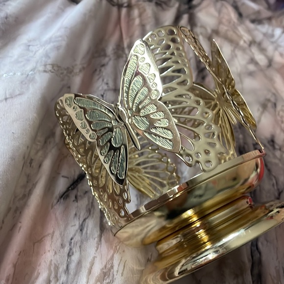 Bath & Body Works Other Butterfly Three Wick Candle Holder Poshmark